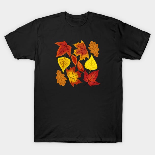 Autumn Leaves T-Shirt by nickbeta